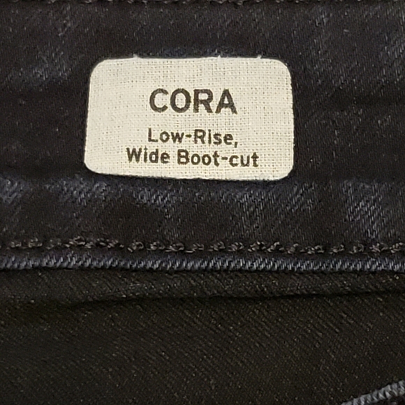 Mavi Cora Low Rise Wide Leg Boot Cut Dark Wash Jeans - Picture 9 of 16